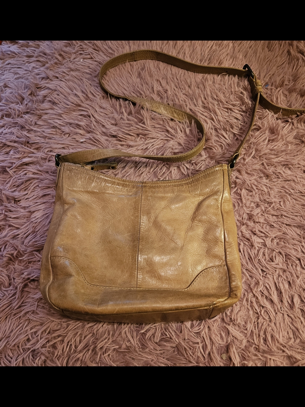 Frye☆Leather Crossbody Bag in Tan - Picture 5 of 15